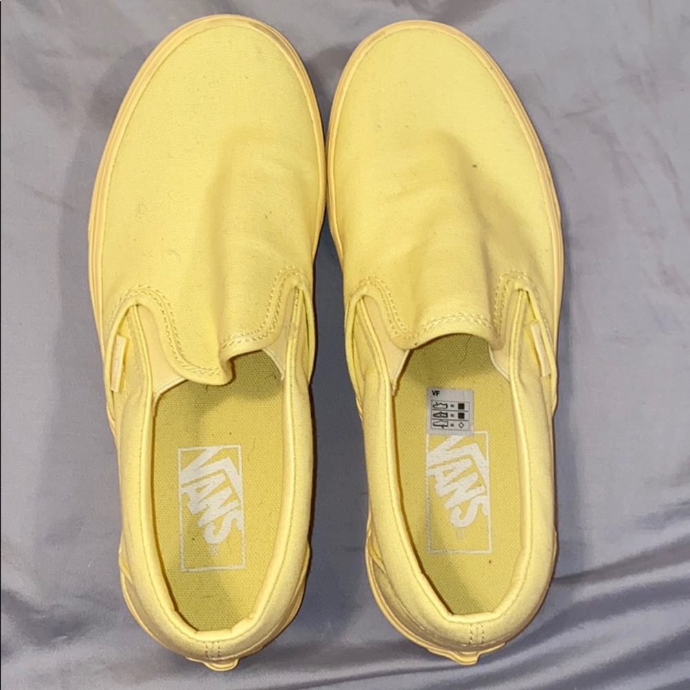 yellow brand new vans